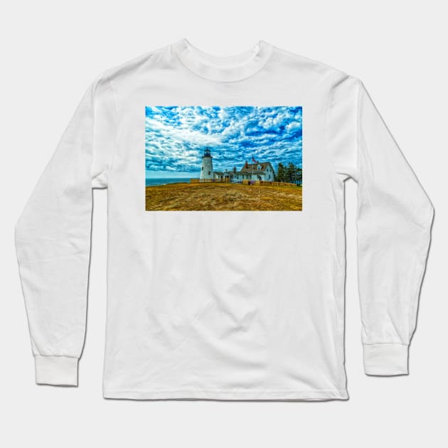 Pemaquid Point Light Long Sleeve T-Shirt by Gestalt Imagery